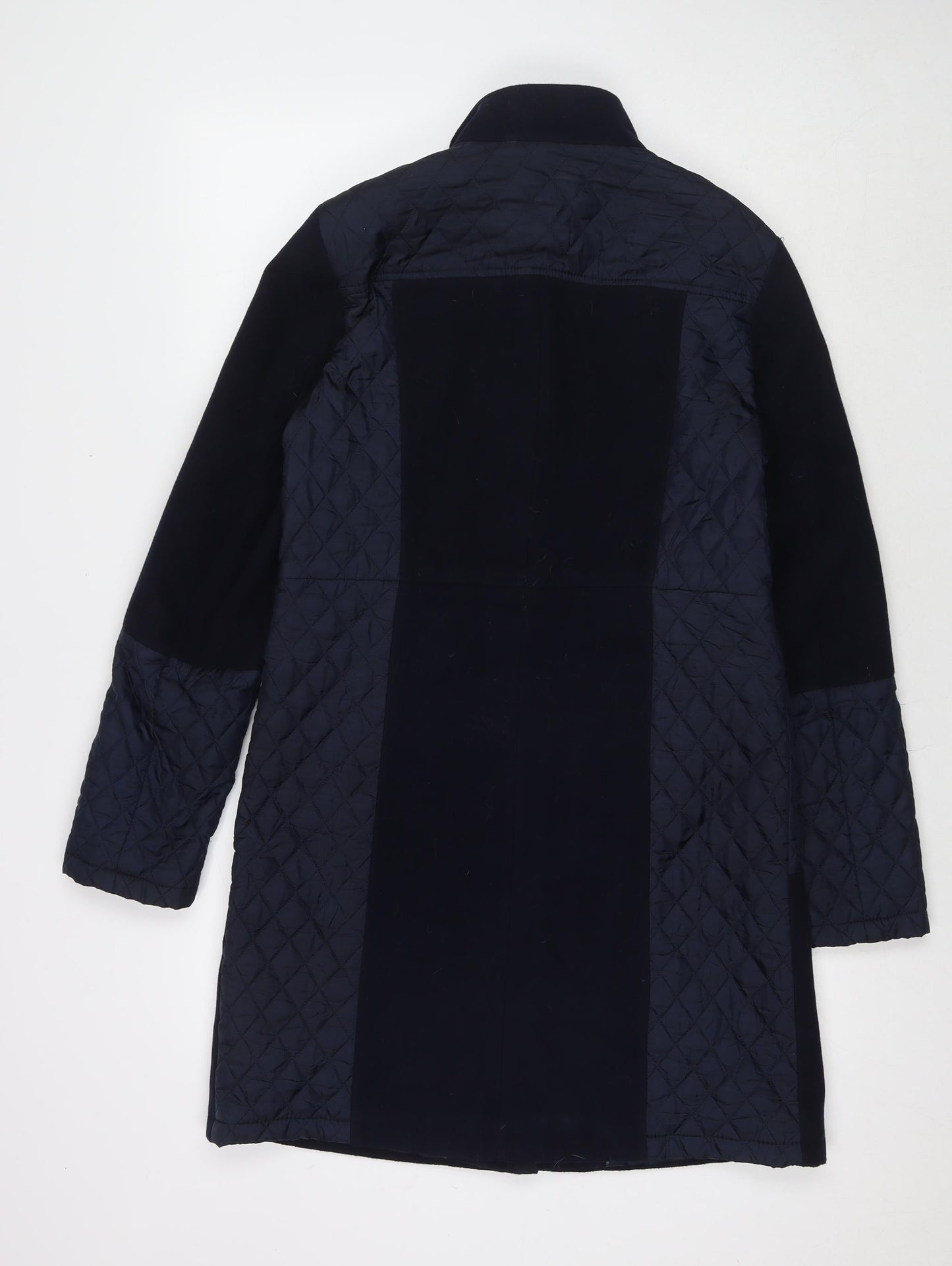 Marks and Spencer Womens Blue Pea Coat Coat Size 10 Zip