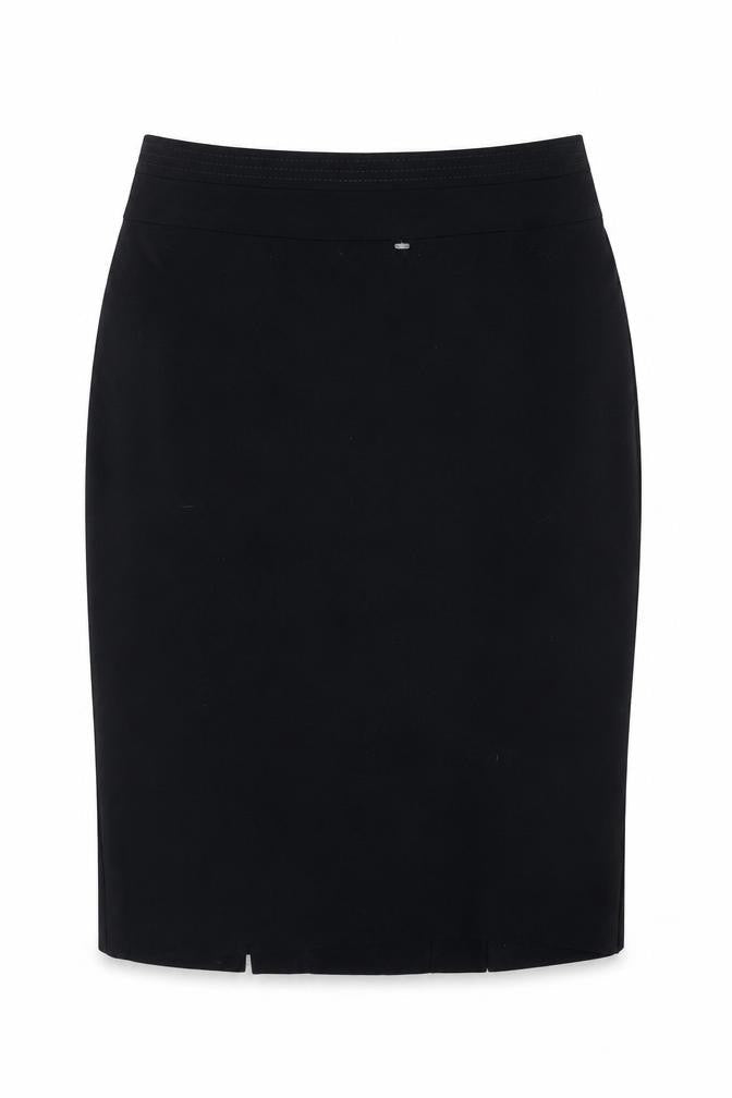 Marks & Spencer Womens Blue Polyester A-Line Skirt Size 8 Zip