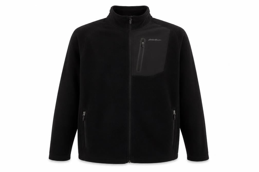 Eddie Bauer Mens Black Jacket Size XL Zip