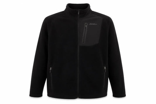 Eddie Bauer Mens Black Jacket Size XL Zip