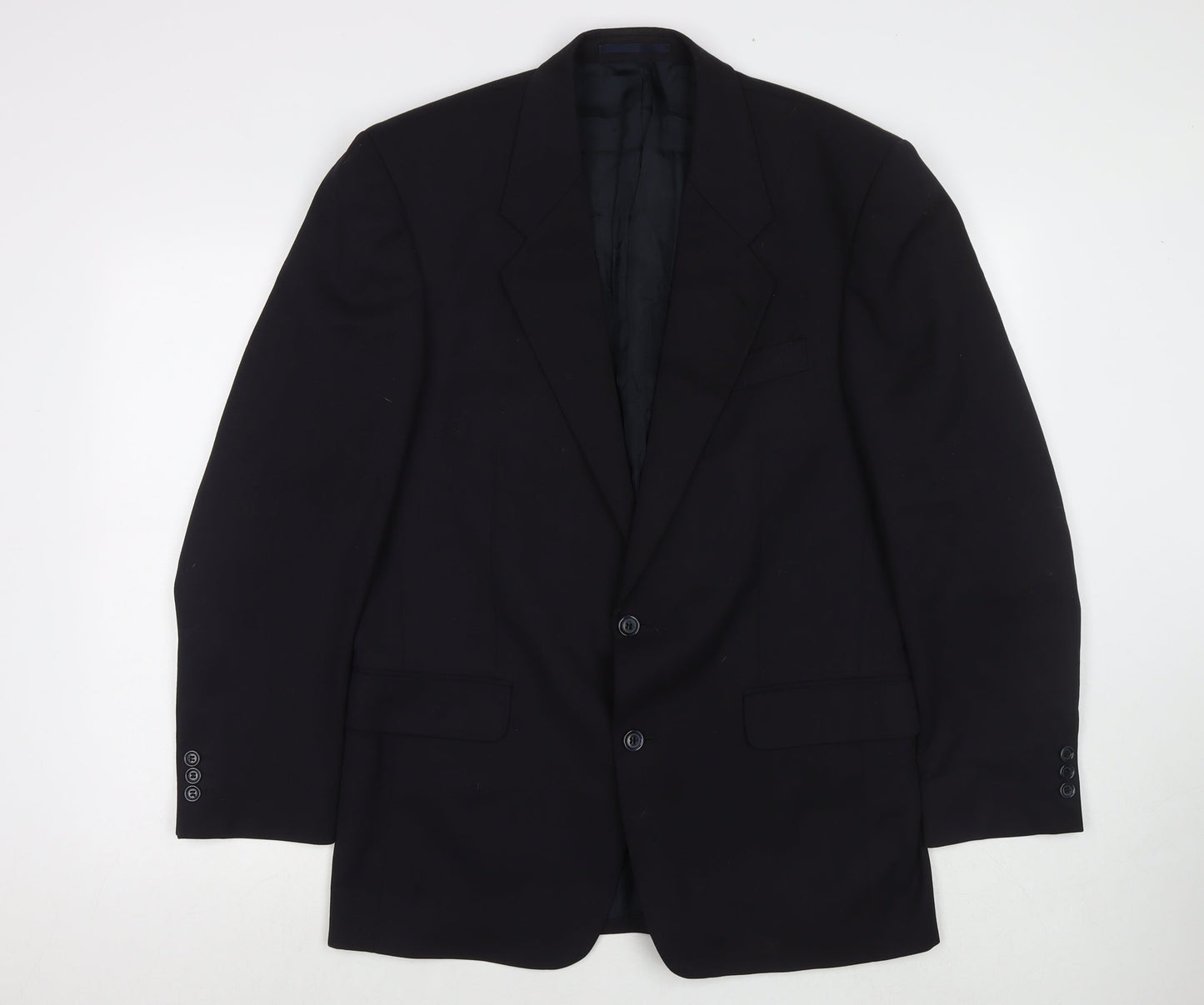 C&A Mens Black Polyester Jacket Suit Jacket Size 40 Regular