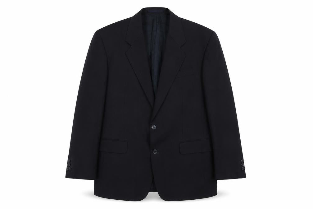 C&A Mens Black Polyester Jacket Suit Jacket Size 40 Regular