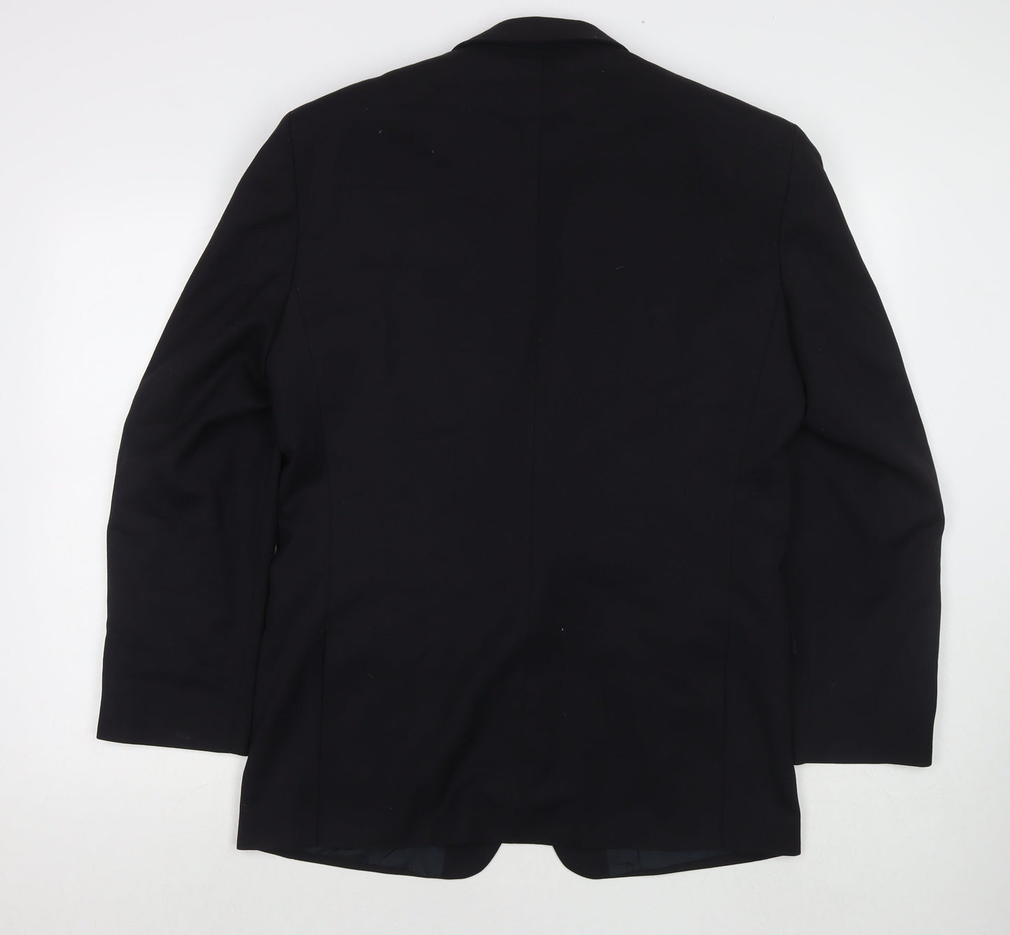 C&A Mens Black Polyester Jacket Suit Jacket Size 40 Regular