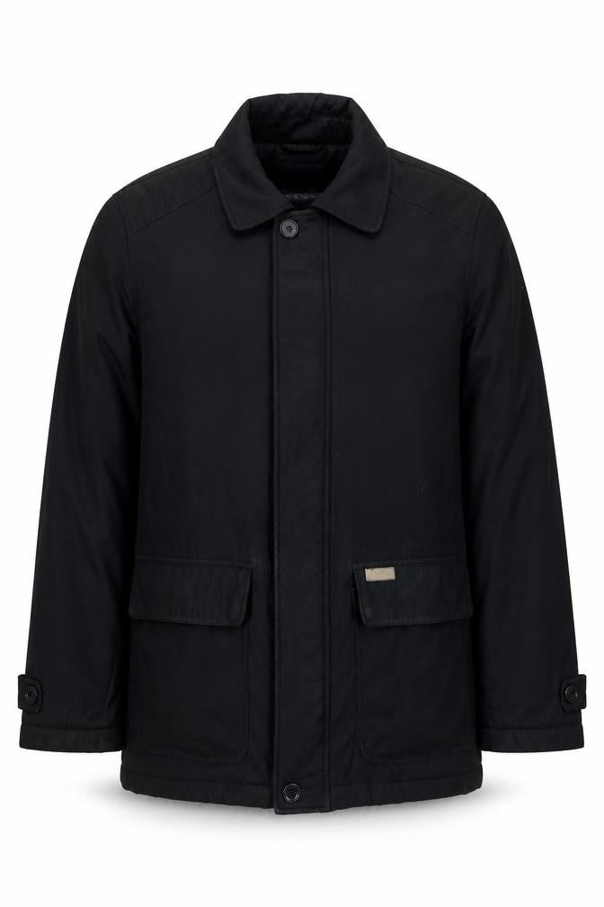 Bosideng Mens Black Parka Jacket Size S Zip