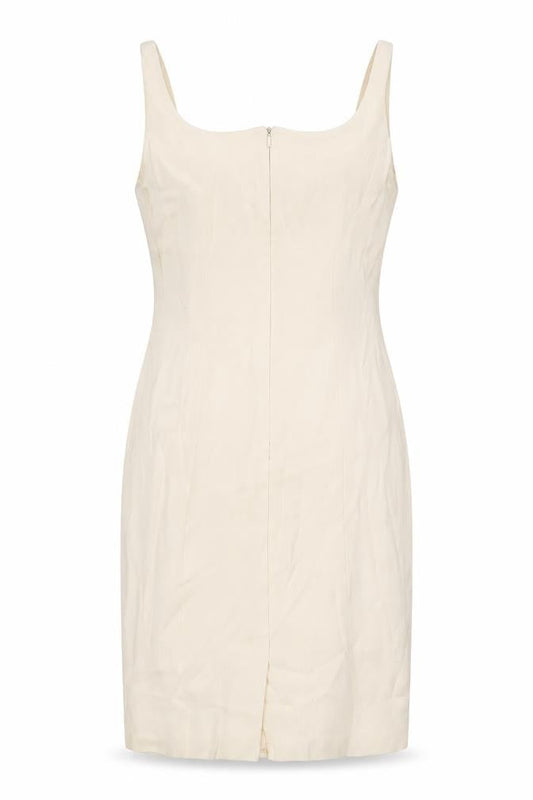 Wallis Womens Ivory Acetate A-Line Size 12 Scoop Neck Zip