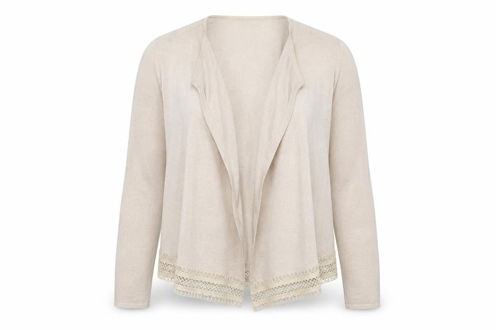 Marks & Spencer Womens Beige V-Neck Polyester Cape Jumper Size 12