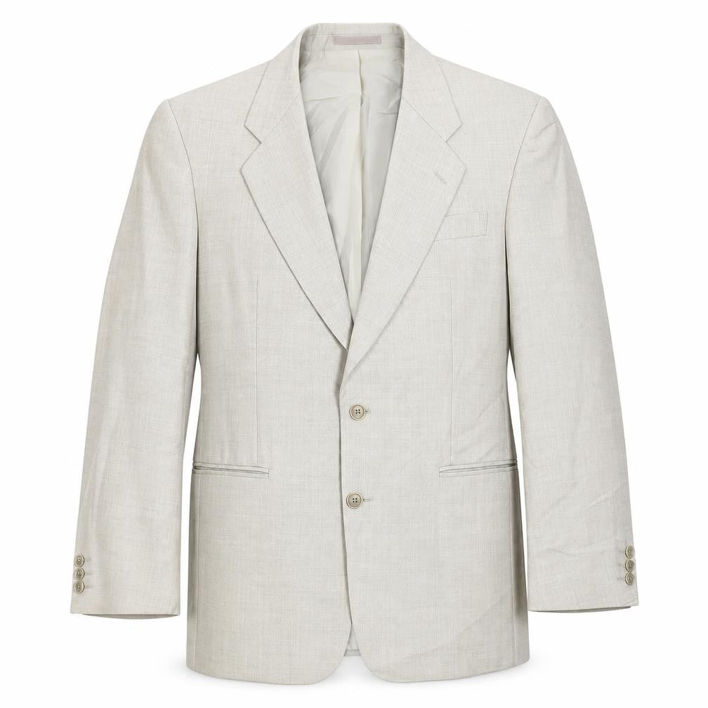 Gurteen Mens Beige Polyester Jacket Suit Jacket Size 40 Regular