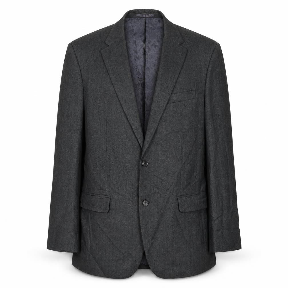 Greenwoods Mens Grey Polyester Jacket Suit Jacket Size 44 Regular