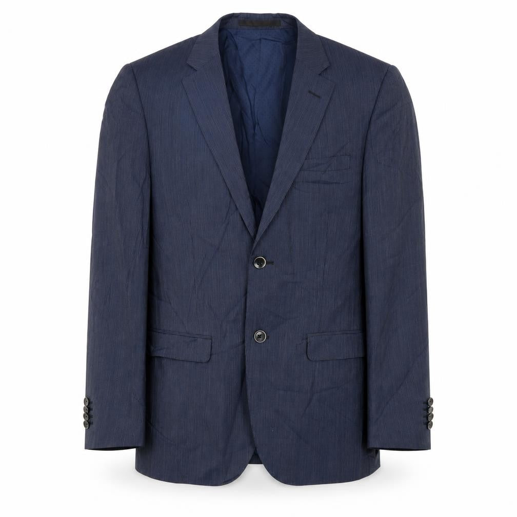 Luca D'Altier Mens Blue Wool Jacket Suit Jacket Size 48 Regular