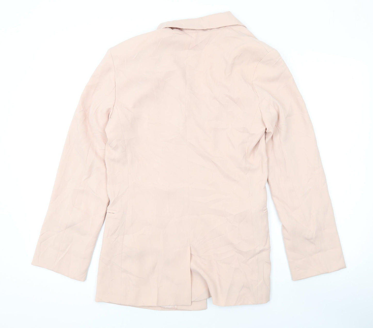 Bershka Womens Pink Jacket Blazer Size M Button