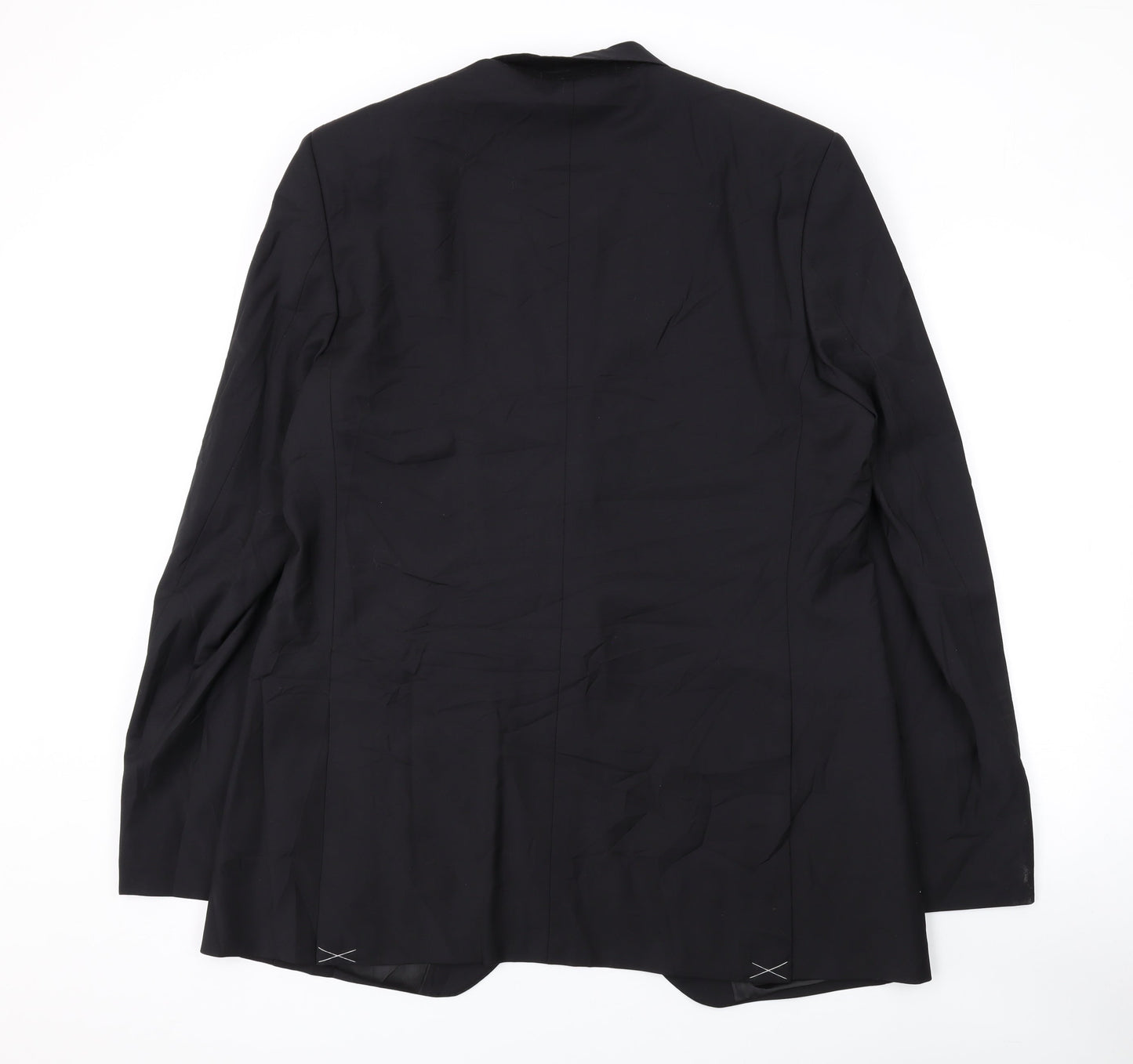 Marks and Spencer Mens Black Polyester Jacket Suit Jacket Size 40 Regular