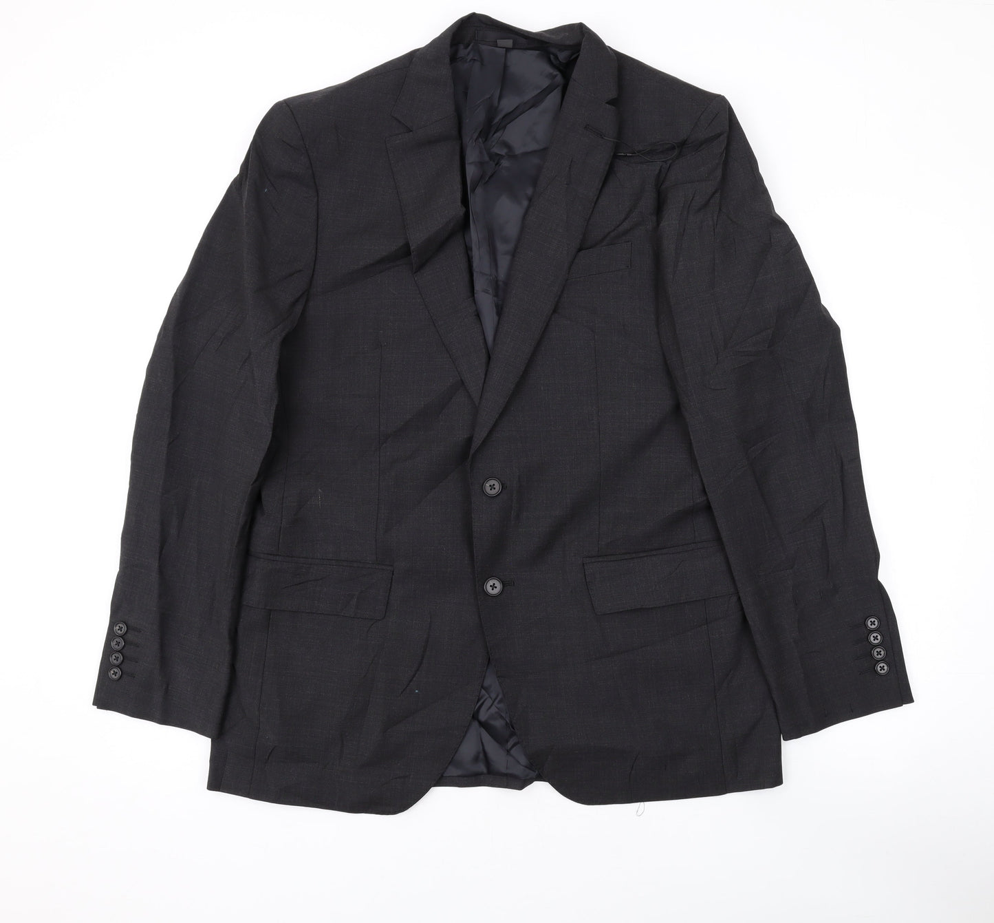 Marks and Spencer Mens Grey Wool Jacket Suit Jacket Size 40 Regular