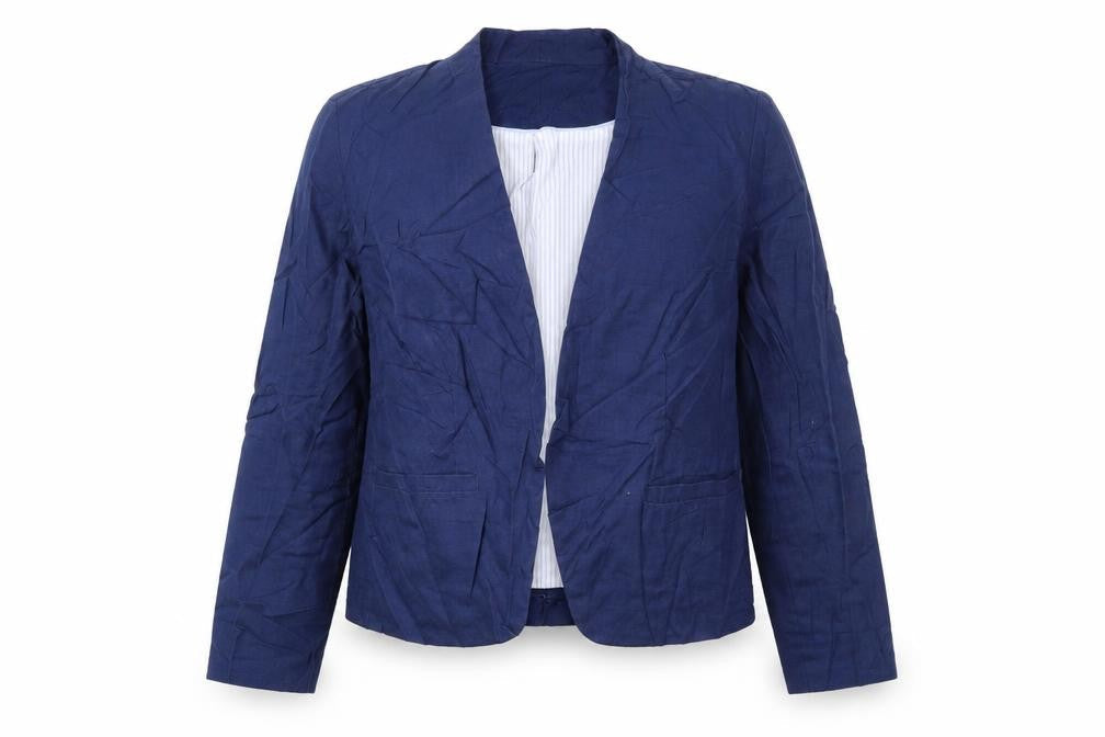Cynthia Rowley Womens Blue Jacket Blazer Size S