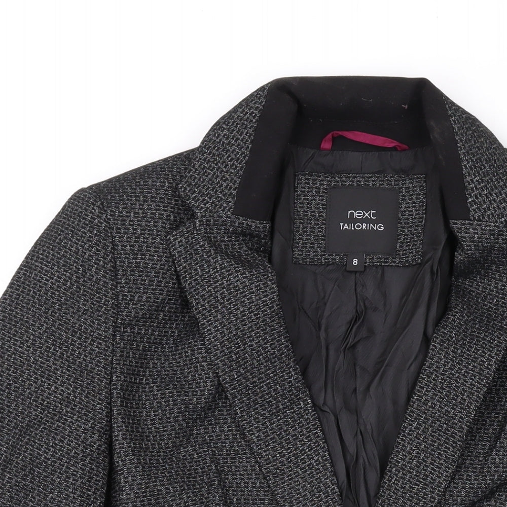 NEXT Womens Grey Jacket Blazer Size 8 Button