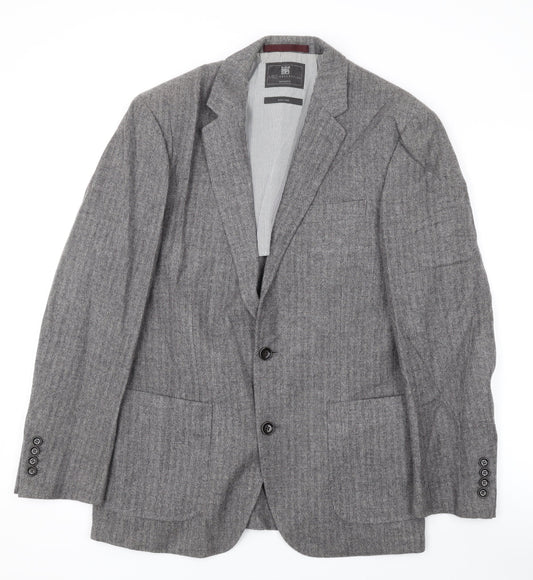 Marks and Spencer Mens Grey Wool Jacket Suit Jacket Size 38 Regular
