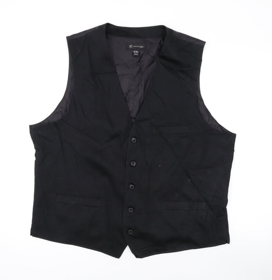 INC Mens Grey Polyester Jacket Suit Waistcoat Size 2XL Regular