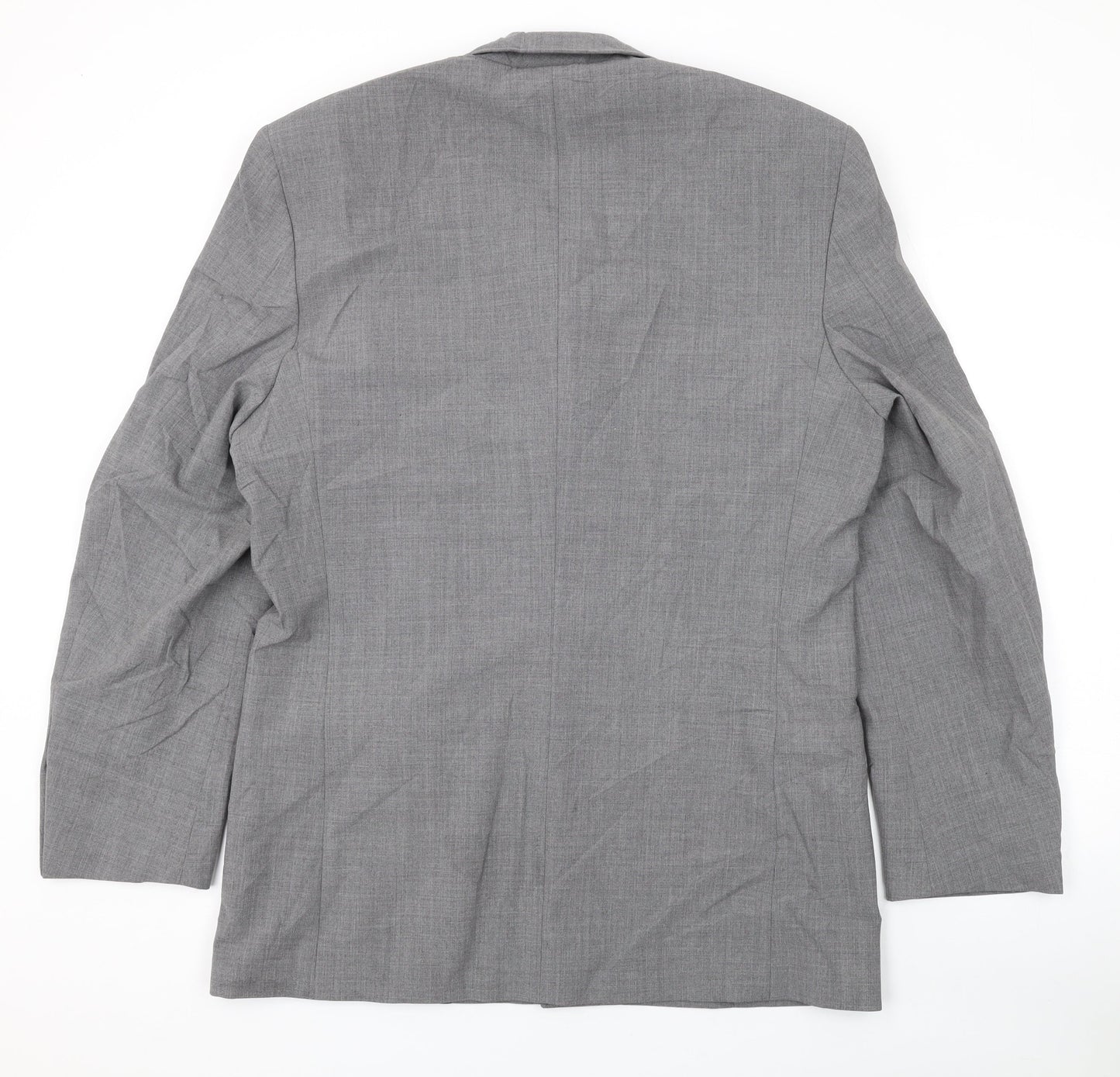 River Island Mens Grey Polyester Jacket Suit Jacket Size 40 Regular