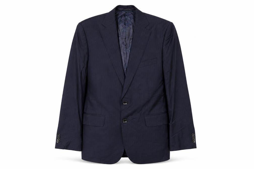 Marks & Spencer Mens Blue Wool Jacket Suit Jacket Size 40 Regular