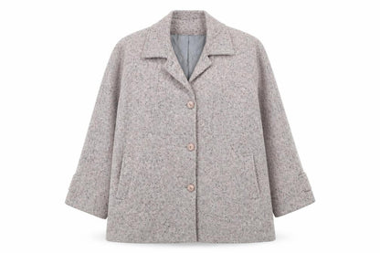 Lady Line Womens Pink Overcoat Coat Size 14 Button