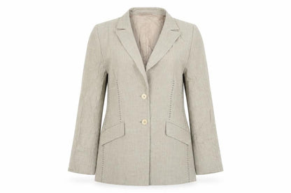 Planet Womens Beige Jacket Blazer Size 12 Button