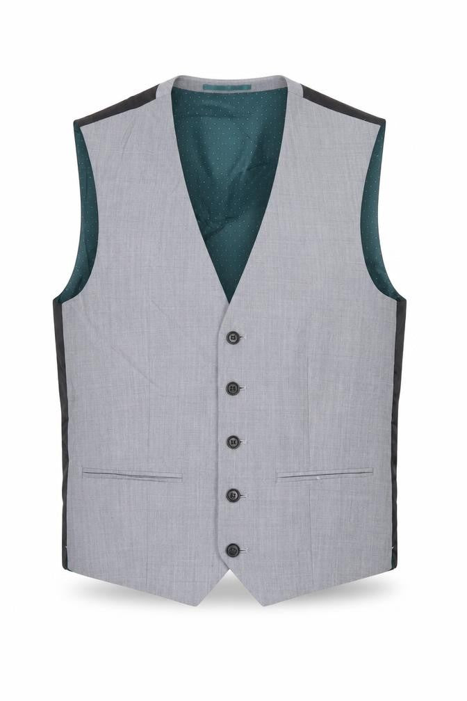 NEXT Mens Grey Wool Jacket Suit Waistcoat Size 38 Regular
