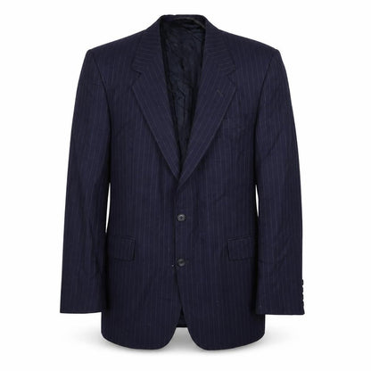 George Arthur Dunn Mens Blue Wool Jacket Suit Jacket Size 44 Regular