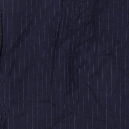 George Arthur Dunn Mens Blue Wool Jacket Suit Jacket Size 44 Regular