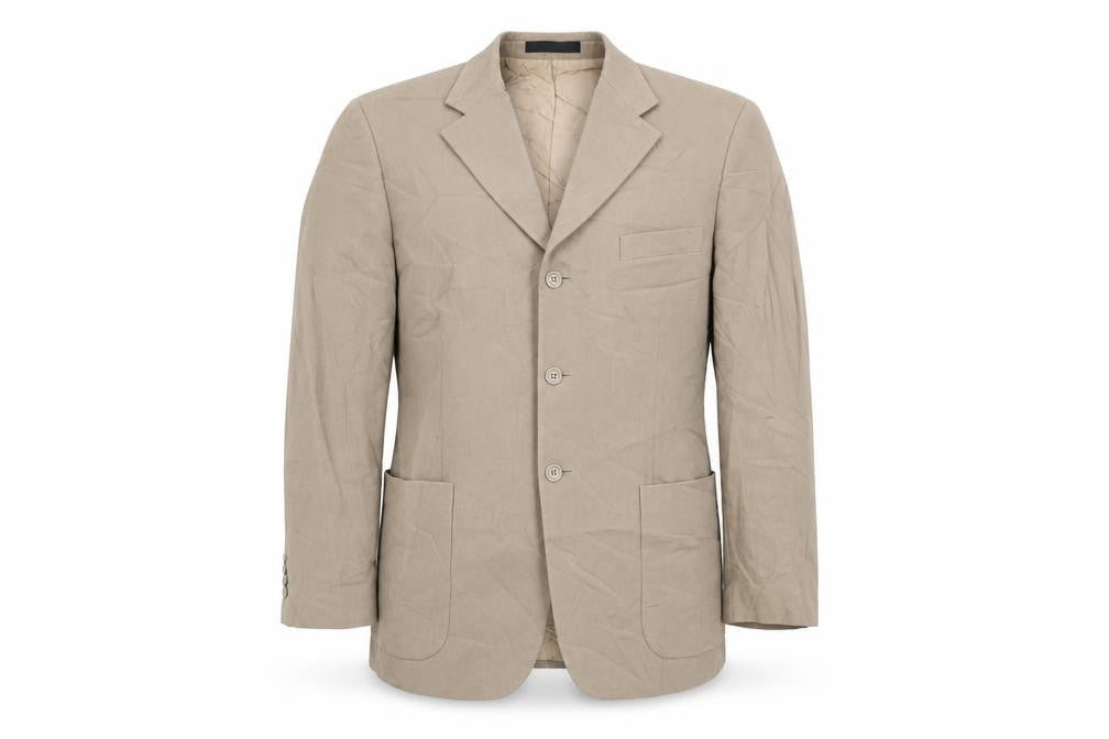 Marks & Spencer Mens Beige Cotton Jacket Suit Jacket Size 42 Regular