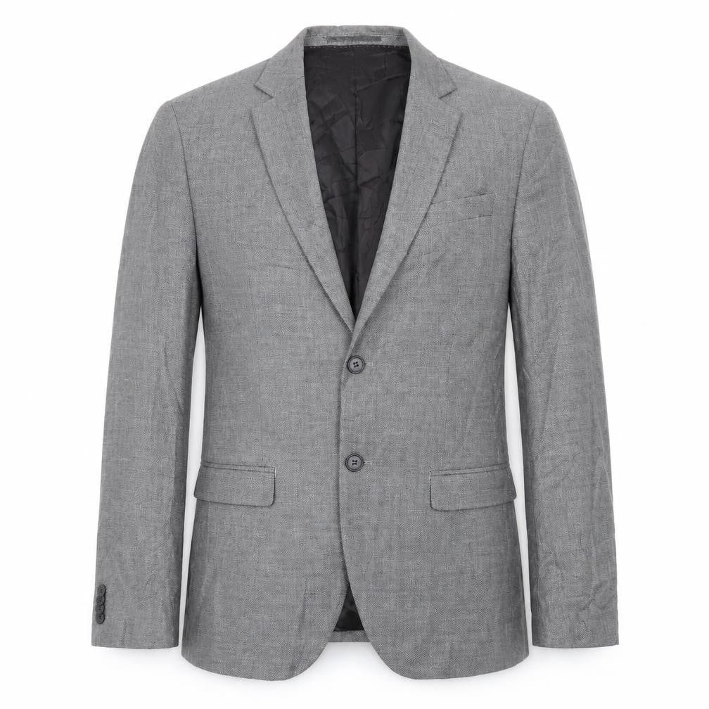 H&M Mens Grey Jacket Blazer Size 38 Button