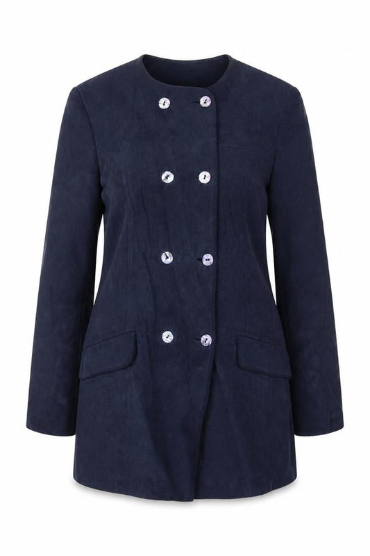 Kaliko Womens Blue Jacket Blazer Size 12 Button