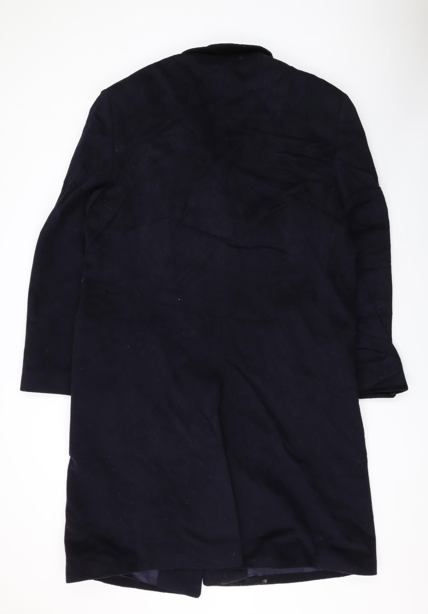 Scott Taylor Mens Black Overcoat Coat Size 42 Button