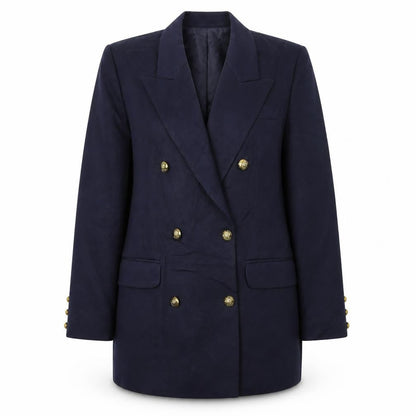 Affinity Womens Blue Jacket Blazer Size 12 Button