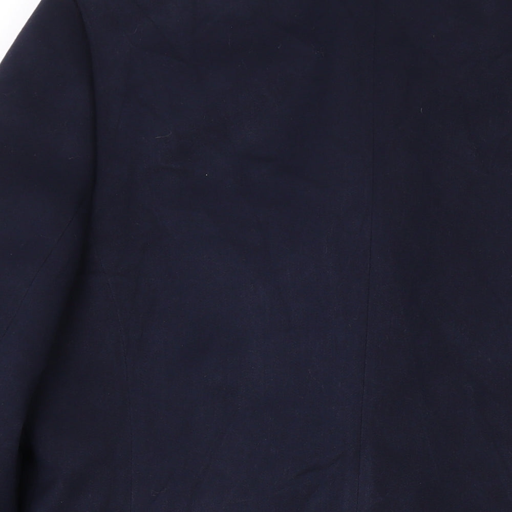 Affinity Womens Blue Jacket Blazer Size 12 Button