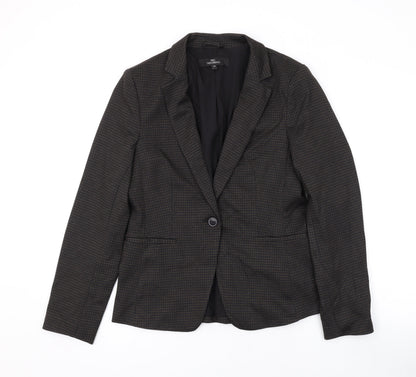 Next Womens Black Jacket Blazer Size 10 Button
