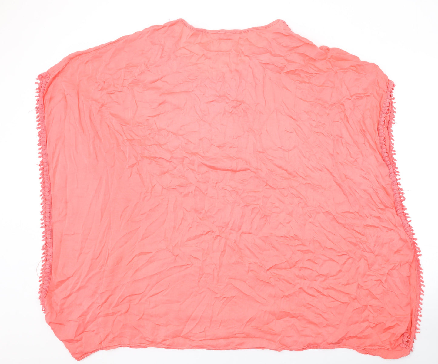Ambro Womens Pink Polyester Cover Up Size S