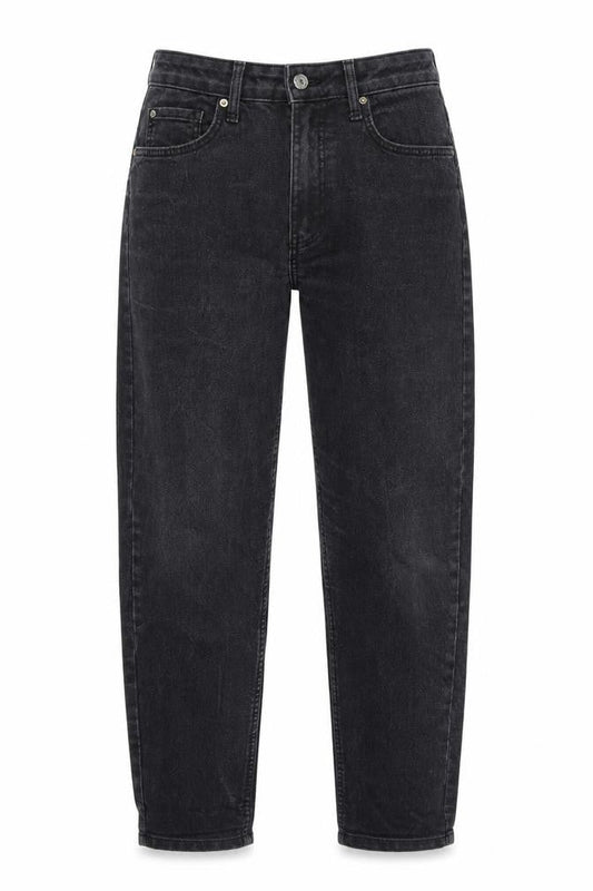 Denim & Co. Womens Grey Cotton Wide-Leg Jeans Size 12 L27 in Regular Zip
