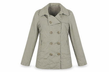 United Colors of Benetton Womens Beige Jacket Size 10 Button