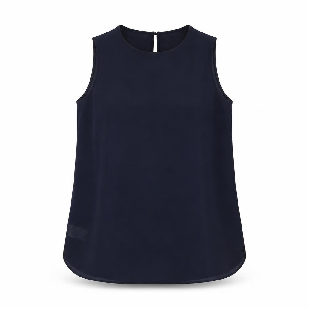 St Michael Womens Blue Polyester Basic T-Shirt Size 12 Round Neck