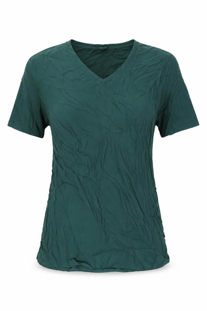 Madewell Womens Green Viscose Basic T-Shirt Size XL V-Neck
