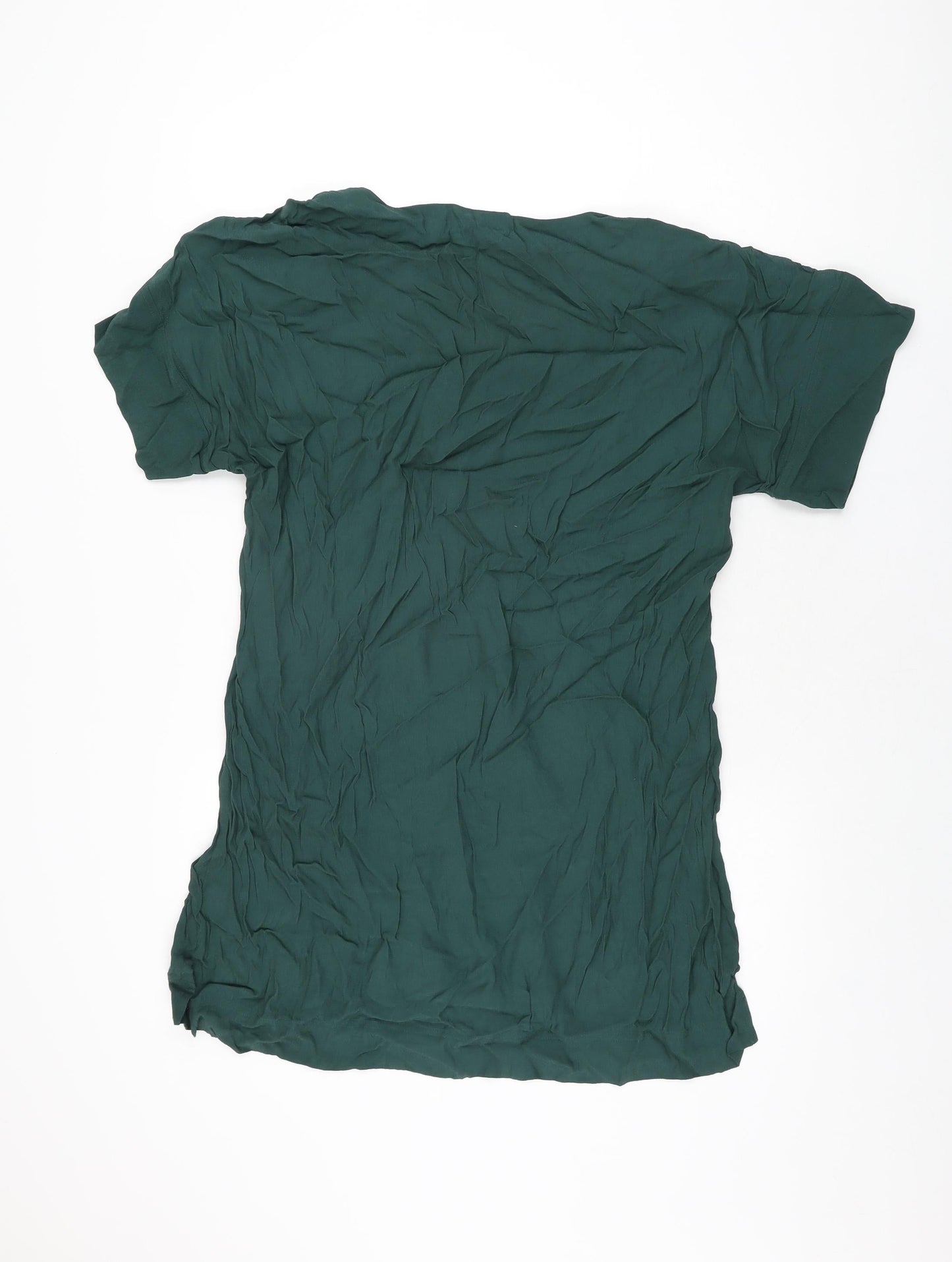 Madewell Womens Green Viscose Basic T-Shirt Size XL V-Neck