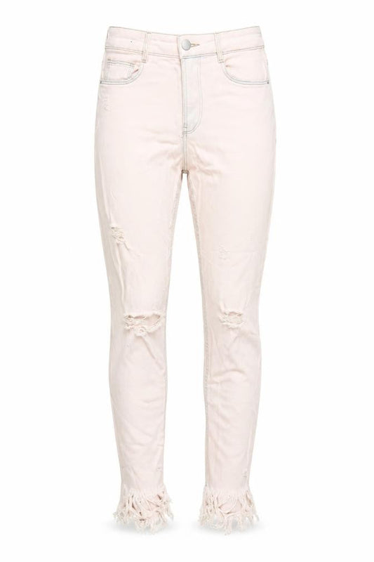 Zara Womens Pink Cotton Skinny Jeans Size 8 L28 in Regular Zip