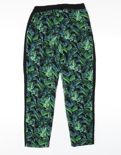 Topshop Womens Green Polyester Sweatpants Trousers Size 6 L28 in Regular