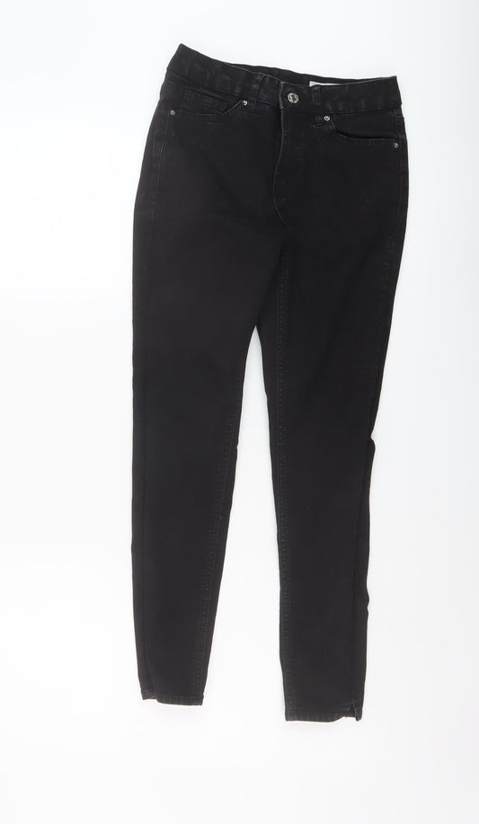 365 Denim Womens Black Cotton Skinny Jeans Size 8 L24 in Regular Button