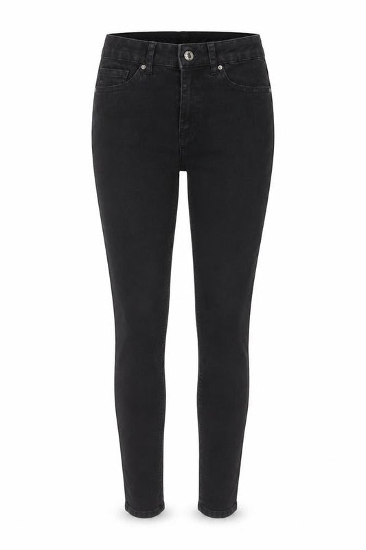 365 Denim Womens Black Cotton Skinny Jeans Size 8 L24 in Regular Button