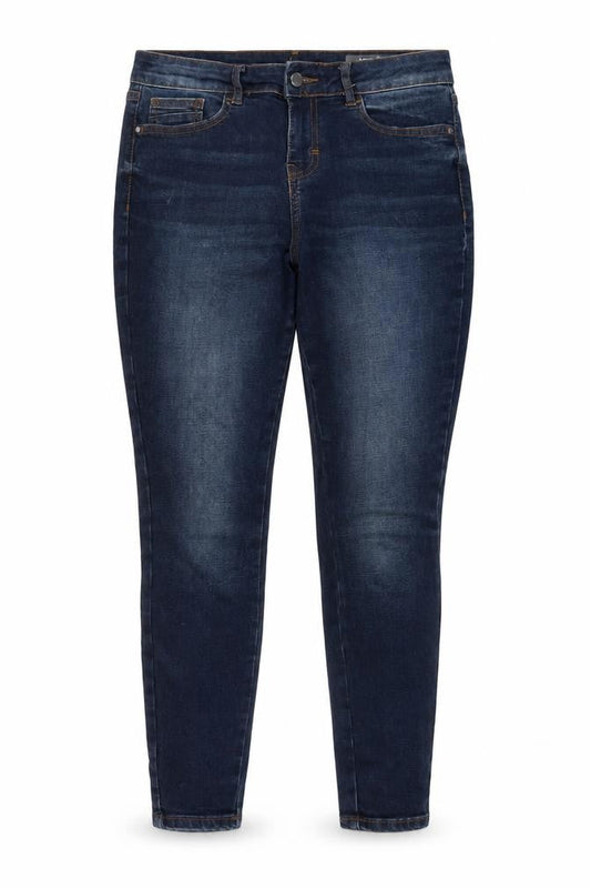 TU Womens Blue Cotton Skinny Jeans Size 10 L26 in Regular Button