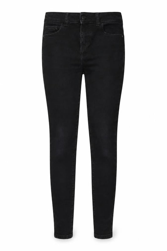 TU Womens Black Cotton Skinny Jeans Size 10 L26 in Regular Button