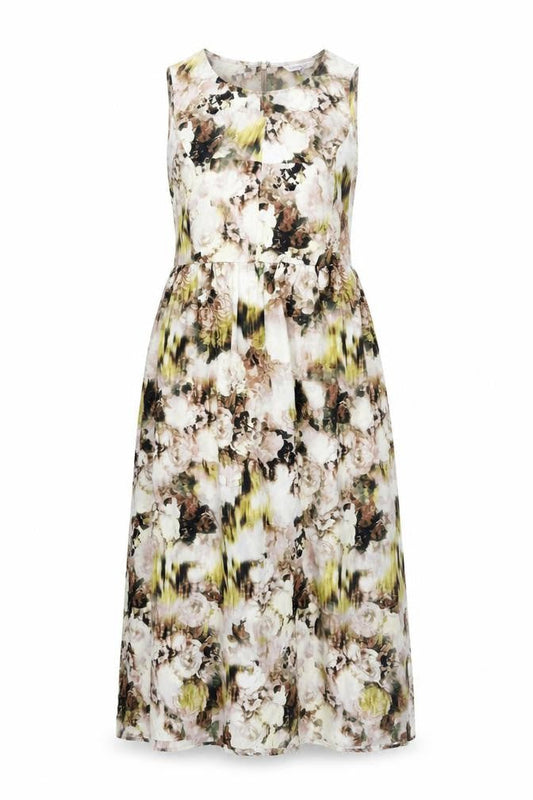 Limited Edition Womens Multicoloured Floral Polyester A-Line Size 16 Round Neck Zip