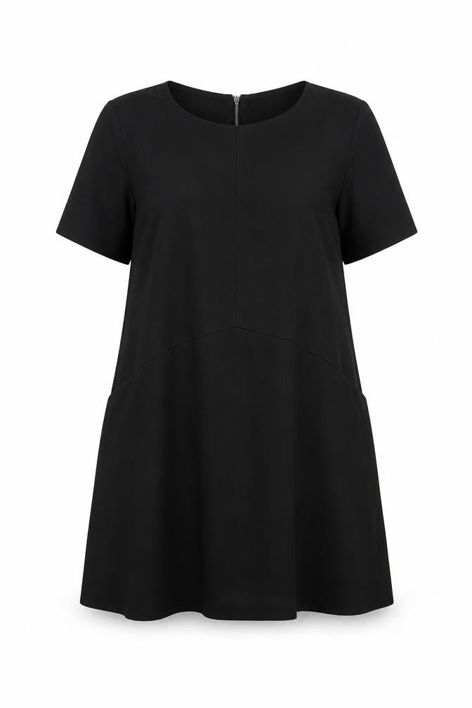 Phase Eight Womens Black Polyester A-Line Size 14 Round Neck Zip