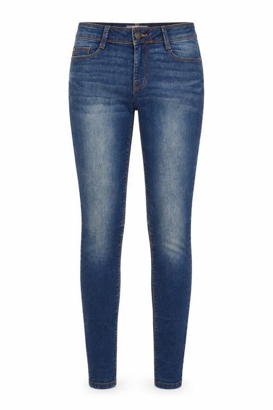 Dorothy Perkins Womens Blue Cotton Skinny Jeans Size 8 L31 in Regular Zip