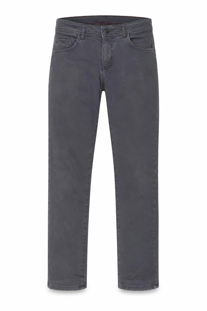 ALTINYILDIZ Mens Grey Cotton Straight Jeans Size 30 in L30 in Regular Zip
